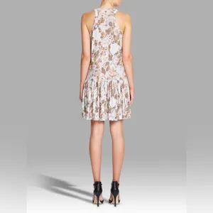 REBECCA TAYLOR PENELOPE JERSEY DRESS - SKY‎ BLUE size small thumbnail 2