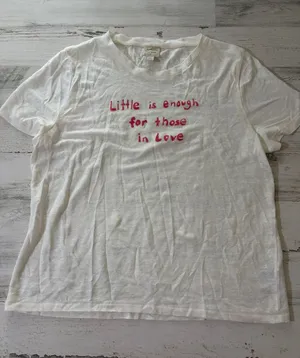 J. Crew White Short-Sleeve Namoda Linen Tee Size Large thumbnail 1