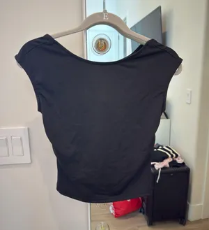 Boutique Black Open Back Top thumbnail 1