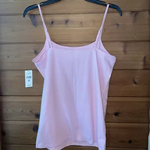 Y2K Ann Taylor LOFT Cami Tank Top M Floral Mesh Lace Pink Fairy Grunge Camisole thumbnail 4