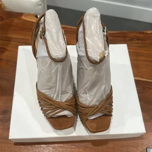 Veronica Beard Tan Platform Heels thumbnail 5