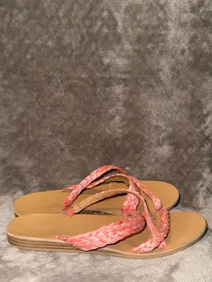 Universal Threads Women's Braided Strap Sandals Pink Size 9.5 thumbnail 2