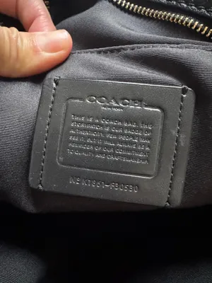 Coach Leather Backpack Black thumbnail 6
