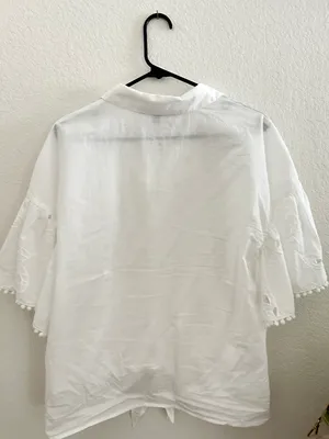 Marc New York White Eyelet Blouse thumbnail 2