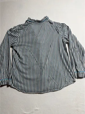 DKNY Women's Striped Cotton Pajama Set Small thumbnail 7
