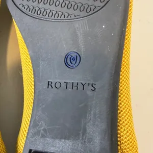 Rothys The Point‎ Ballet Flats Womens 9.5 Marigold Yellow Knit Comfort Slip On thumbnail 10