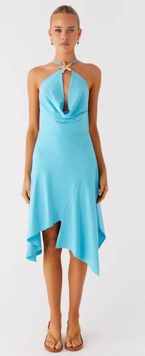 Turquoise Peppermayo Midi Dress thumbnail 1