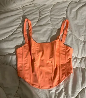 Orange Corset Tank Top Size L thumbnail 1