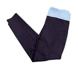 Soma Nonstop Women’s Navy Leggings - Light Blue Contrast thumbnail 1