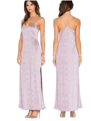 Free People Intimately She Moves Jersey Slip Dress Dusty Purple Size M thumbnail 2