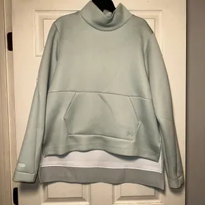Under Armour Women's Mock Neck‎ Pullover Sweatshirt Loose Fit XL Light green thumbnail 1