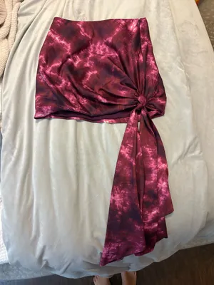 Cinq à Sept silk tie dye skirt  thumbnail 1