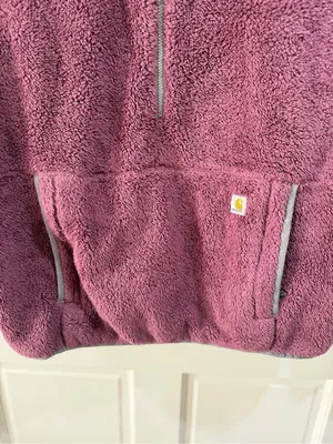 Women’s Carhartt Plum Sherpa Half-Zip Pullover Size XL thumbnail 3