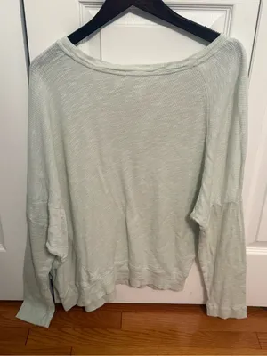 Anthropologie Damiana Mint Boat Neck Long Sleeve thumbnail 3