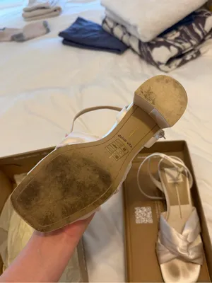 Dolce Vita Brenna heels ivory satin thumbnail 5