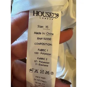 House Of CB‎ Skirt Women XS Silver Sequins Petunia Wrap Draped Mini Sexy Party thumbnail 9