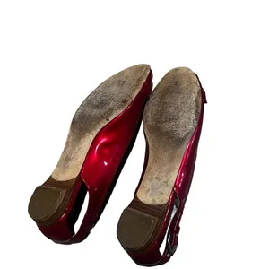 Michael Kors Women's Red Leather Ballet Flats Size 7.5M Slip-On Casual Shoes thumbnail 9