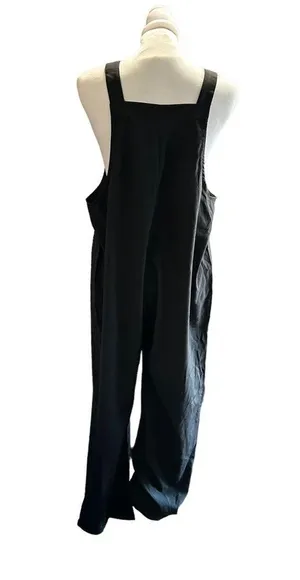 Women's small 100% polyester black overalls thumbnail 2