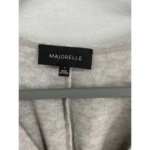 Majorelle Women Bodysuit Gray V-Neck Balloon Sleeve Knit Small thumbnail 5