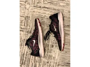 Nike Free women's size 8 TR Fit 5 black/purple/silver running sneaker thumbnail 3
