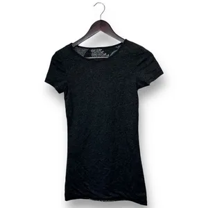 NEW Women's Reversible Grey Paisley Print T-Shirt Size‎ XS Casual Dark Academia thumbnail 4