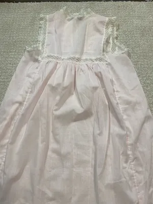 Vintage Christian Dior Lingerie Pink Lace Coquette Long Nightgown 70s 80s Size S thumbnail 16