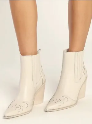 Steve Madden Multi Leather Pointed-Toe Western Booties thumbnail 1