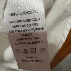 Quince White Vintage Wash Tencel Camp Shirt Women’s size medium thumbnail 9