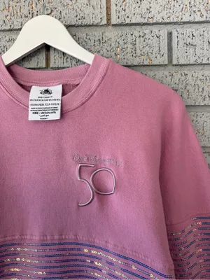 Disney World 50th Anniversary Sequin Spirit Jersey Sweatshirt Sparkle Size XS thumbnail 5