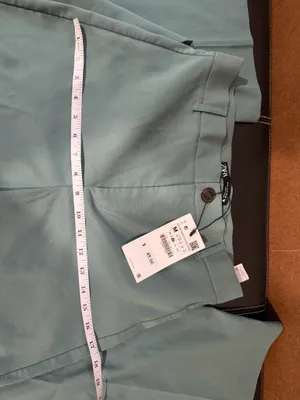 ZARA Wide-Leg Pants High-Waisted Medium sage NWT thumbnail 11