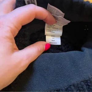 The North Face black knit flannel lined winter hat thumbnail 5