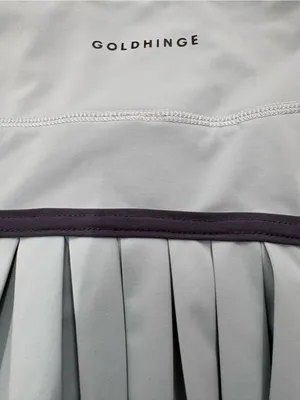 Goldhinge Light Blue Pleated Tennis Skirt Skort Built-in Shorts Womens Medium thumbnail 4