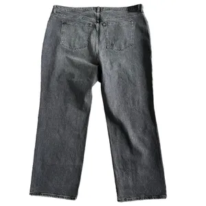 Abercrombie & Fitch Black Grey Curve Love High Rise 90s Relaxed Jeans 36/22R NEW thumbnail 8