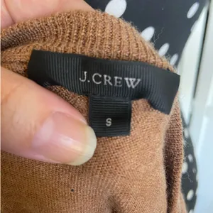J. Crew Womens Sweater Sz S Merino Wool Asymmetrical Zip Moto‎ Brown Tan Zippers thumbnail 8