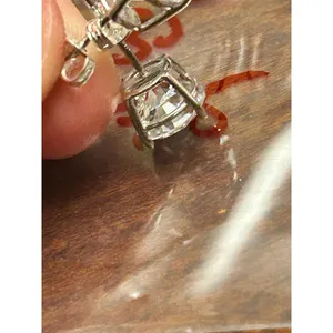 925 sterling silver earring 2.39g h75 stud thumbnail 3