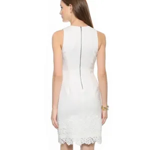 REBECCA TAYLOR Matelasse White Jacquard Lace Shift Dress Bridal Wedding Size 2 thumbnail 7