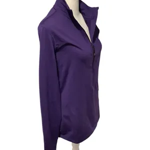 Nike Pro Dri-Fit Women's Deep Purple Zipper Jacket EXCELLENT CONDITION Size L thumbnail 2