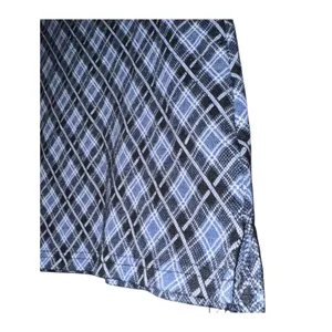 Vintage Y2K Joe Benbasset Plaid‎ Micro Mini Skirt Made in USA Medium Blue Preppy thumbnail 3
