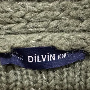 176 Dilvin | Turkey EUC Knit Bobble Olive Green Cable Cardigan Sweater (size M) thumbnail 7