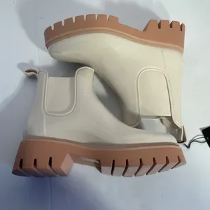 Dolce Vita Womens‎ Cream Waterproof Chelsea Rain Boots Lug Sole Size 8 thumbnail 8