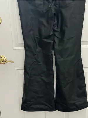 Halara Size L Women's Black Faux Leather Flared Pants NWOT thumbnail 7