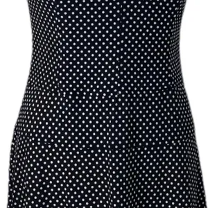Nine & Co Aline Dress Cap Sleeves Black White Polka Dot Boatneck Women’s Size 14 thumbnail 10