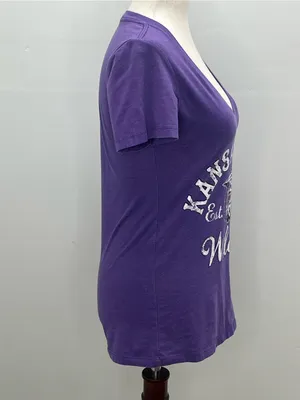 N Zone Sportwear Kansas State Wildcats Wabash Collection V-Neck T-Shirt Medium thumbnail 6