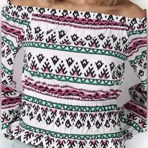 Wrangler‎ Retro Off The Shoulder Smocked Top - Size XXL - NWT thumbnail 3