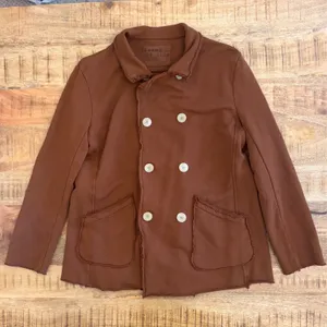 Frank & Eileen Belfast Peacoat S Cinnamon Brown Triple Fleece Preppy Minimalist thumbnail 1