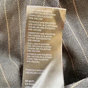 We The Free Black and Brown Pinstripe Blazer Size M thumbnail 10