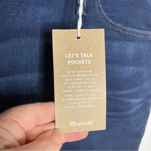 Madewell curvy high rise skinny jeans size 37 tall new‎ with tags thumbnail 4