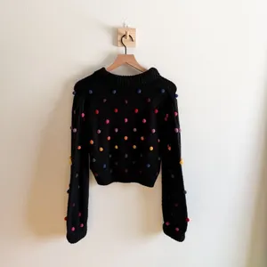 Farm Rio Rainbow Dots Sweater Size XS thumbnail 6