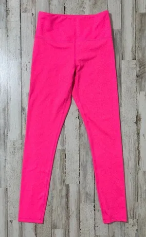 ZYIA Hot Bright Pink‎ Cheetah Leopard Jacquard Ankle Leggings Womens Size 2 thumbnail 1