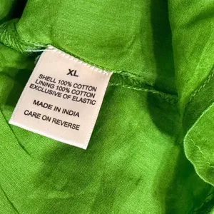 Dizzy Lizzy Green Seersucker Maxi Dress Womens XL Smocked Tiered Cotton Sundress thumbnail 8